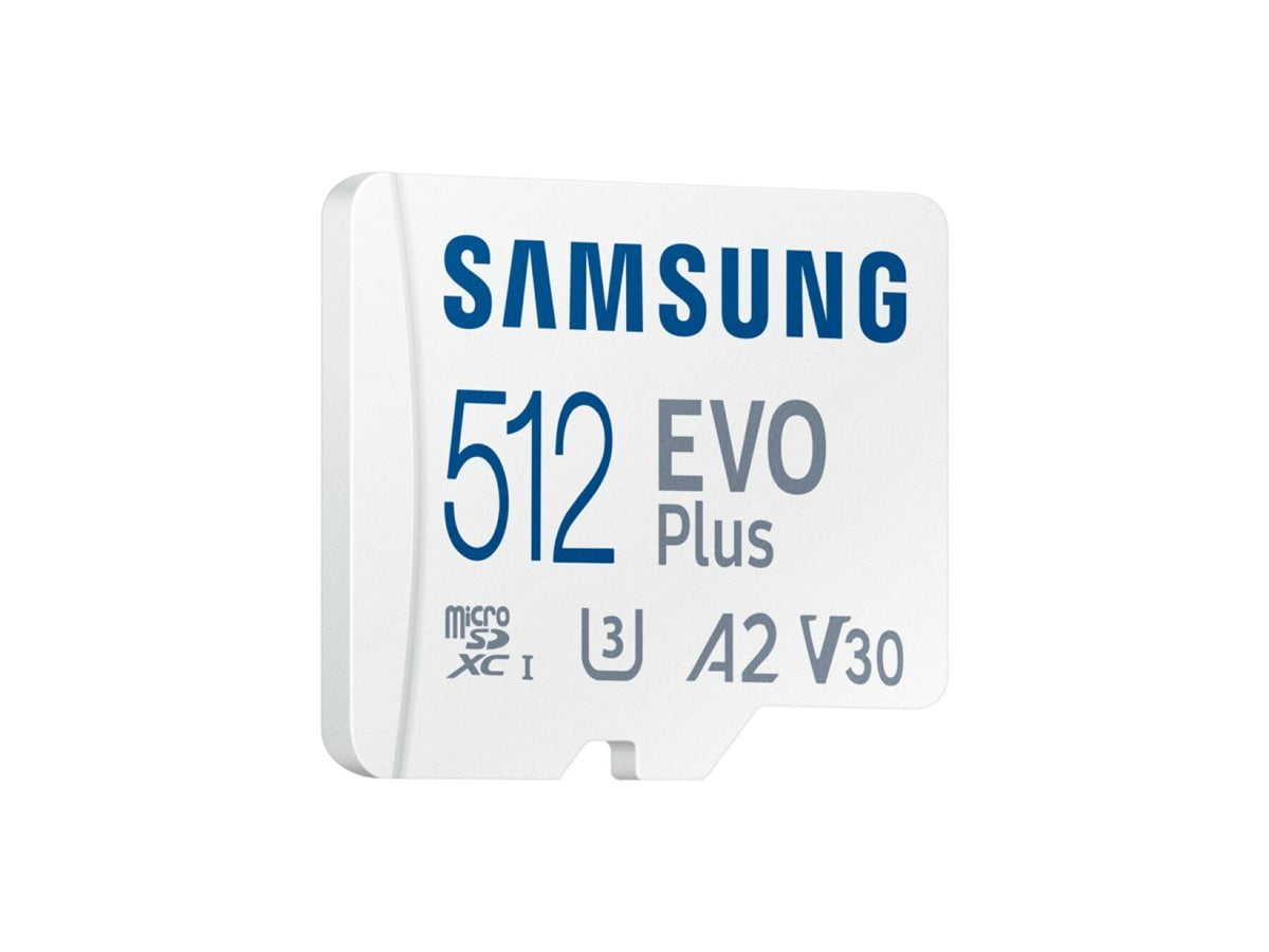 Samsung EVO Plus 512 GB Class 10/UHS-I (U3) V30 microSDXC, 1