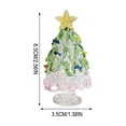 thumbnail image 3 of Bomd Mini Glass Christmas Decoration, Crystal Decoration With Colorful Lights And Golden Star, for Holiday Celebrations, Home, Office, Desk, Party Decor And Christmas Gift(Green Pink), 3 of 7