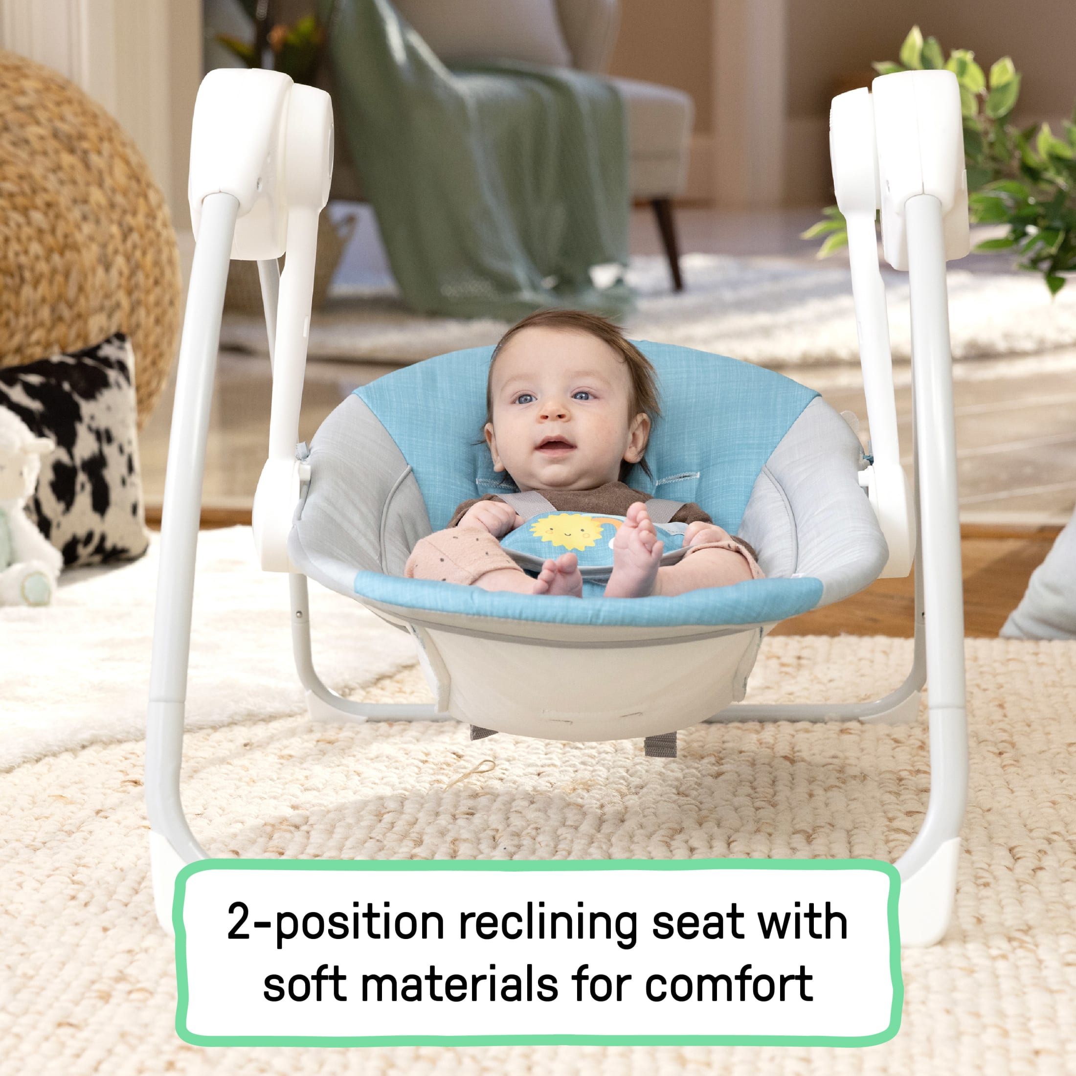 Ingenuity Sun Valley Portable Baby Swing with Canopy photo 2