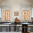 thumbnail image 2 of Window Treatment Panels Festival Pumpkin Patch Thanksgiving Feast Family,27.5x36in kitchen curtains fall holiday curtain, 2 of 4