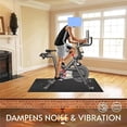 thumbnail image 3 of Bike Trainer Mat Compatible with Peloton Bike, for Treadmill & Row, THK 6mm, Under Mat Protect Hardwood Floor Carpet, Trainer Accessory for Indoor Stationary Exercise Bicycle Logo Style,30x60", 3 of 5