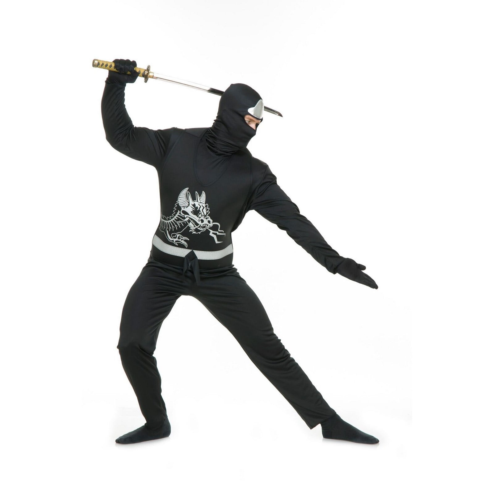 Disappearing Man XL Tattoo Costume - Full Body Suit With Hooded Mask