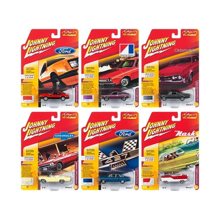 Classic Gold 2018 Release 2 Set A of 6 Cars 1/64 Diecast Models by Johnny