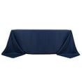 thumbnail image 3 of Balsa Circle 90" x 132" Premium Polyester Rectangular Tablecloth Table Linens Navy Blue, 3 of 8