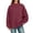 X332 Red3, variant on Bysome Women Sweatshirts Solid Color Long Sleeve Mandarin Collar Tops Autumn Warm Women Sweatshirt Size L Beige