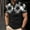 02 Black, variant on Awdenio Mens Graphic T-shirts Short Sleeve Casual T Shirt Color Block Slim Fit Golf Shirts with Pocket