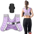 thumbnail image 1 of Chaleco pesado Fragraim con bolsa reflectante de 3,5 kg, color morado, 1 of 7