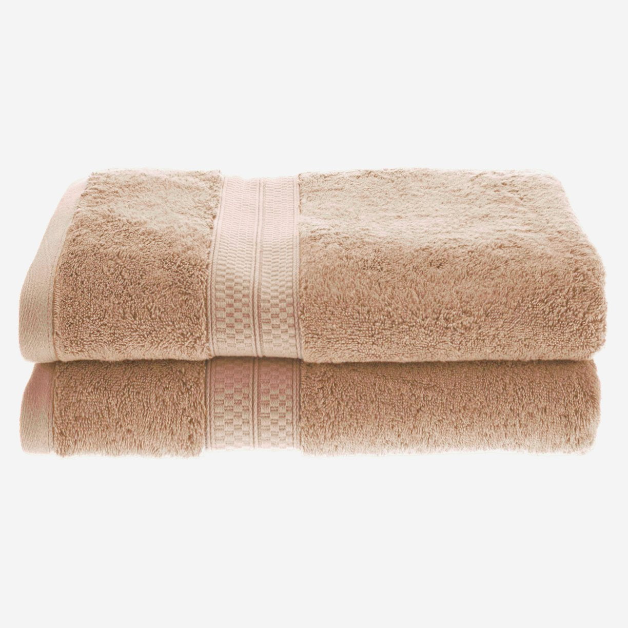 Rayon from Bamboo 650 GSM 2Piece Bath Towel Set Sand