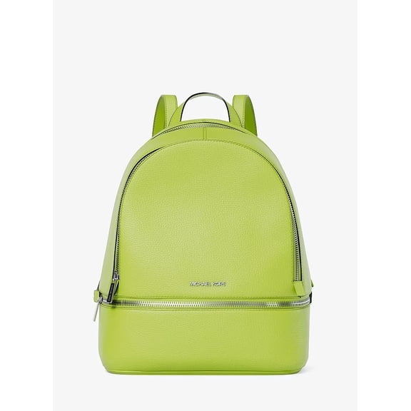 Michael Kors  Rhea medium backpack with grained leather - Lime
