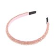 thumbnail image 7 of Unique Bargains 1pc Faux Crystal Headband Women Hairband Hair Accessories 0.59 Inch Wide Pink, 7 of 7