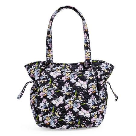 Vera Bradley Glenna Satchel Purse, Bloom Boom Navy-Recycled Cotton ...