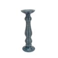 thumbnail image 1 of Benzara BM163224 Old-Style Ceramic Candle Holder, Blue, 1 of 1