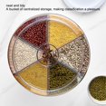 thumbnail image 3 of Grain Dispenser, Grain and Rise Storage Container Kitchen, 360° Rotating Rice and Grain Dispenser, Cereal Dispenser, Rotating Dry Food Dispenser for Lentils, Small Beans, Barley, Millets, 3 of 5