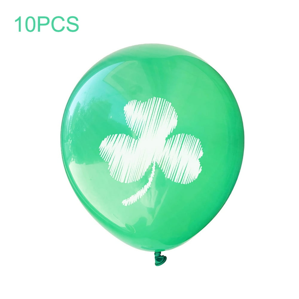 10 Pcs Balloons Happy St Patricks Day Decoration Latex Balloons Irish