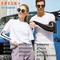 thumbnail image 3 of Mangas de compresión para brazos de enfriamiento, 5 pares de fundas para brazos y manos, protección UV para hombres, mujeres y niños, correr, ciclismo, golf, baloncesto, conducir, fundas para tatuajes (5 pares: negro, blanco, rosa, gris, azul) brillar Electrónica, 3 of 5