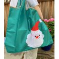 thumbnail image 7 of Wrapables Medium Foldable Tote Nylon Reusable Grocery Bag (Set of 2), Santa, 7 of 7