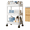 03#White, variant on Bxaolu 3 Tier Utility Rolling Cart, Plastic Mobile Storage Shelf with Wheels, Round Rolling Side Table Cart, Organization for Livingroom, Bathroom, Kitchen, Office, White