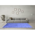 thumbnail image 3 of Ahgly Company Machine Washable Indoor Rectangle Oriental Blue Industrial Area Rugs, 5' x 8', 3 of 4
