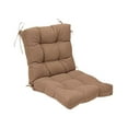thumbnail image 2 of Cojín para silla mecedora, suave y cómodo, con soporte integrado para la espalda, para comedor, sillón reclinable, interior y exterior marrón, 2 of 8