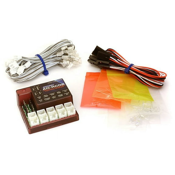 Integy RC Toy Model Hop-ups C28258 Universal Multi-Function LED Lighting System for Most 1/10 Scale Crawler