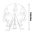 thumbnail image 3 of YOHAVEN Ferris Wheel Cupcake Stand 17", Stainless Steel Dessert Holder Tray Rack for Wedding Birthday Party Carnival Circus Holiday Cake Display, 3 of 6