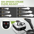 thumbnail image 6 of Steam Cleaner for Home & Car Detailing, 2500W Pressurized Handheld Steam Cleaner, 15s Fast Heating, 6 Levels Steam Output, 1.2L Water Tank, 6 of 9