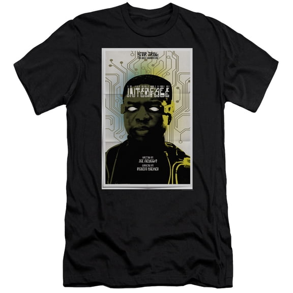 Star Trek Tng Season 7 Episode 3 Premium Canvas Adult Slim Fit 30/1 T-Shirt Black