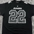 thumbnail image 2 of AMIRI 22 Jersey Black Tee Mens Size Large or Medium MA logo, 2 of 4