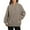 Khaki, variant on Womens V Neck Long Sleeve Solid Sweatshirt Casual Cute Top Long Sleeve Loose Fashion Sweatshirt Vintage Sweatshirt Hot Sweatshirt for Women Crop Sweater Juniors Pants Suit Winged Sweater Women Full