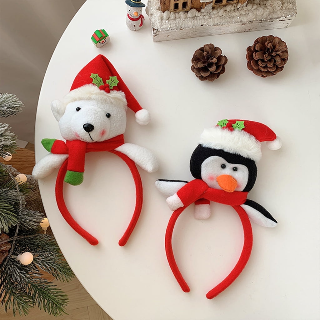 7117 Christmas Snowman Headband, Festive Holiday Hair Accessory, One Size Amazon.com: WILLBOND Christmas Headbands Mini Top Hat  main image 3