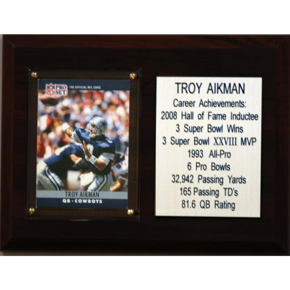 Troy Aikman Dallas Cowboys 6'' x 8'' Plaque