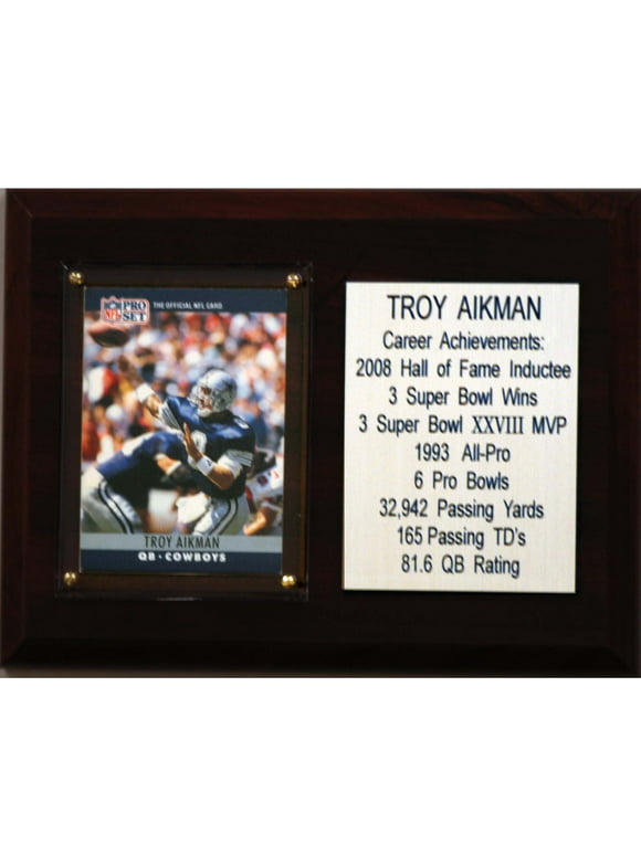 Troy Aikman Dallas Cowboys 6'' x 8'' Plaque