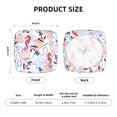 thumbnail image 6 of Lsque Sea Horse And Corals Printed Square Couch Cushion Covers, Floral Sofa Cushion Covers Replacement, Stretch Couch Covers for Couch-16.9in, 6 of 9