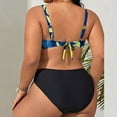 thumbnail image 5 of Womens Plus Size Bikini Swimsuits Vintage Push Up Swim Top with Bottom Tummy Control 2 Piece Bathing Suit, 5 of 6