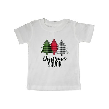 

Inktastic Christmas Squad with Plaid Trees Gift Baby Boy or Baby Girl T-Shirt