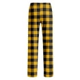 thumbnail image 5 of LNZGNM Men's Sleep Pants Stretchy Drawstring Striped Prints Sleep Pant Soft Loose Lightweight Pajama Bottoms Casual Sleeping Sleepwear,Earthy Yellow 2XL, 5 of 6