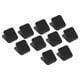 thumbnail image 1 of Uxcell Clips de Papel y Bolsa, Paquete de 10 Selladores de Bolsa Cuadrados, Clips para Snacks, Negro, 1 of 5