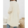 thumbnail image 3 of Women's Fall Long Batwing Sleeve Open Front Chunky Knit Cardigan Sweater, 3 of 10