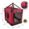 thumbnail image 2 of EliteField 3-Door Folding Soft Dog Crate with Carrying Bag and Fleece Bed (2 Year Warranty), Indoor & Outdoor Pet Home, 2 of 6