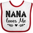 thumbnail image 3 of Inktastic Nana Baby Girl Clothes Girls Baby Bib, 3 of 4