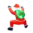 thumbnail image 3 of Inflables navideños colgantes de 1,8 m, decoración de Papá con LED, divertido adorno decorativo grande, para decoración del hogar y césped., 3 of 8