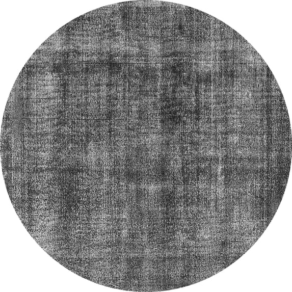 Ahgly Company Indoor Round Oriental Gray Industrial Area Rugs, 3' Round