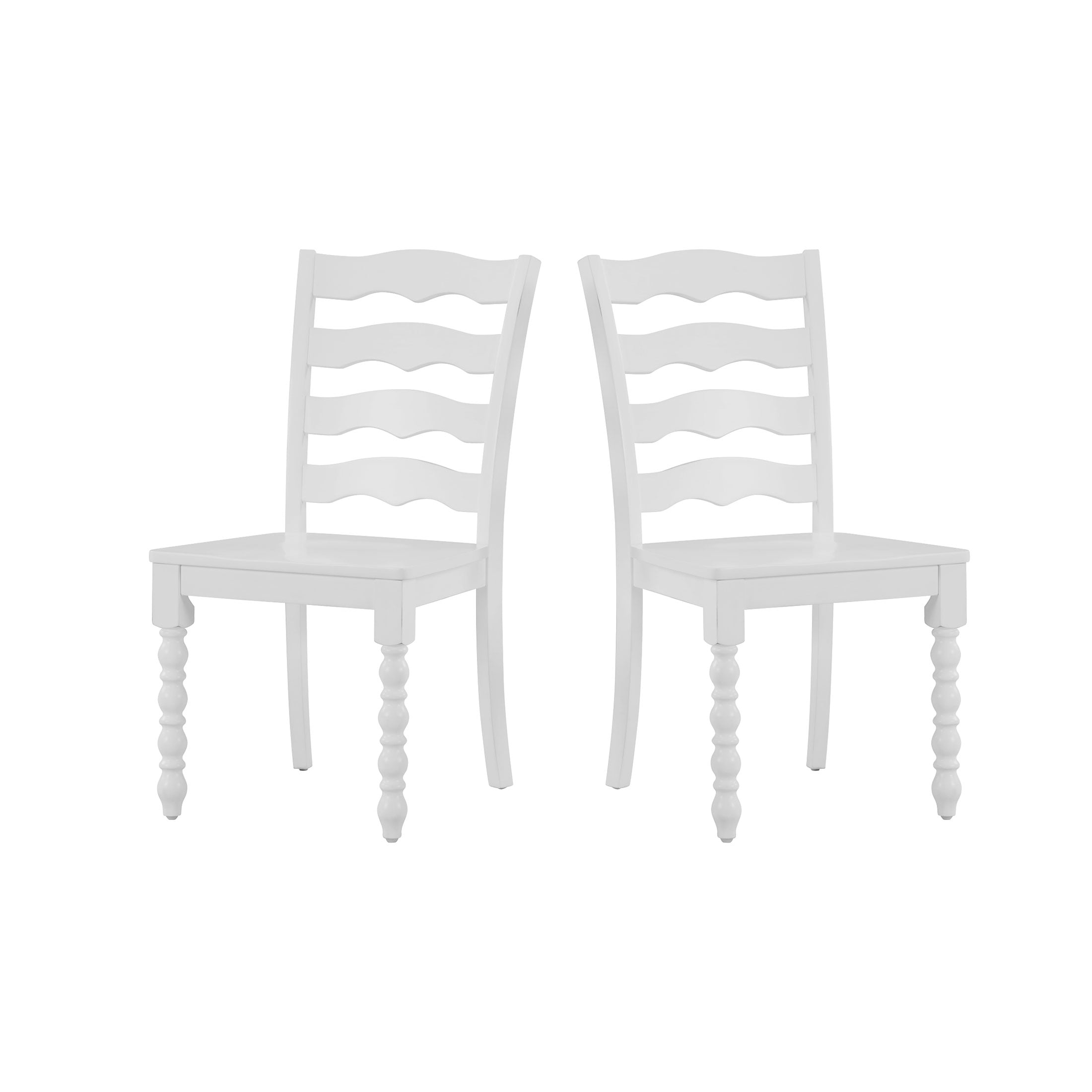 The Pioneer Woman Harper Solid Wood Dining Chairs, White, Set of 2