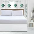 thumbnail image 5 of HNB Store 9" in Drop Pleated Bed Skirt Queen, Microfiber White Bedskirt with Split Corners, 5 of 6