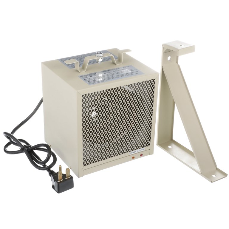TPI Corporation HF5848TC Garage/Workshop Fan Forced Portable Electric Heater,  4.8kW, 240/208-Volts, Includes Wall/Ceiling Bracket u0026 Thermostat, 30-Amp  Cordset, Beige Finish - Walmart.com