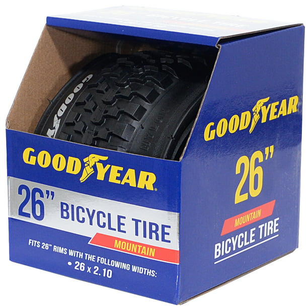 ik ben slaperig mechanisch viering Goodyear Tires 26" x 2.1" Folding Mountain Bike Tire, Black - Walmart.com