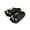 Black, variant on Luxtrada Cute Pillow Slippers Shower Sandals Unisex EVA Bathroom Slipper Non Slip Soft Thick Home Slippers (Black, 8-9 Women/6-7 Men)