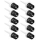 thumbnail image 5 of 10 Uds. Tees de Golf tipo cepillo baja resistencia más distancia altura constante camisetas de plástico para entrenamiento de conductores de Golf mango blanco pelo negro, 5 of 10
