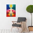 thumbnail image 2 of Into The Light Abstract Spiritual Painting Large Wall Art Poster Print Thick Paper 18X24 Inch, 2 of 4