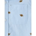 thumbnail image 3 of The Children's Place Baby Toddler Boys Short Sleeve Football Button Up, Sizes 6M-5T, 3 of 3